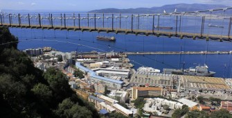 Gibraltar suspension bridge Image